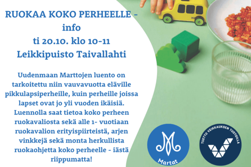 Ruokalautanen, lasi, lapsen käsi ja leluauto