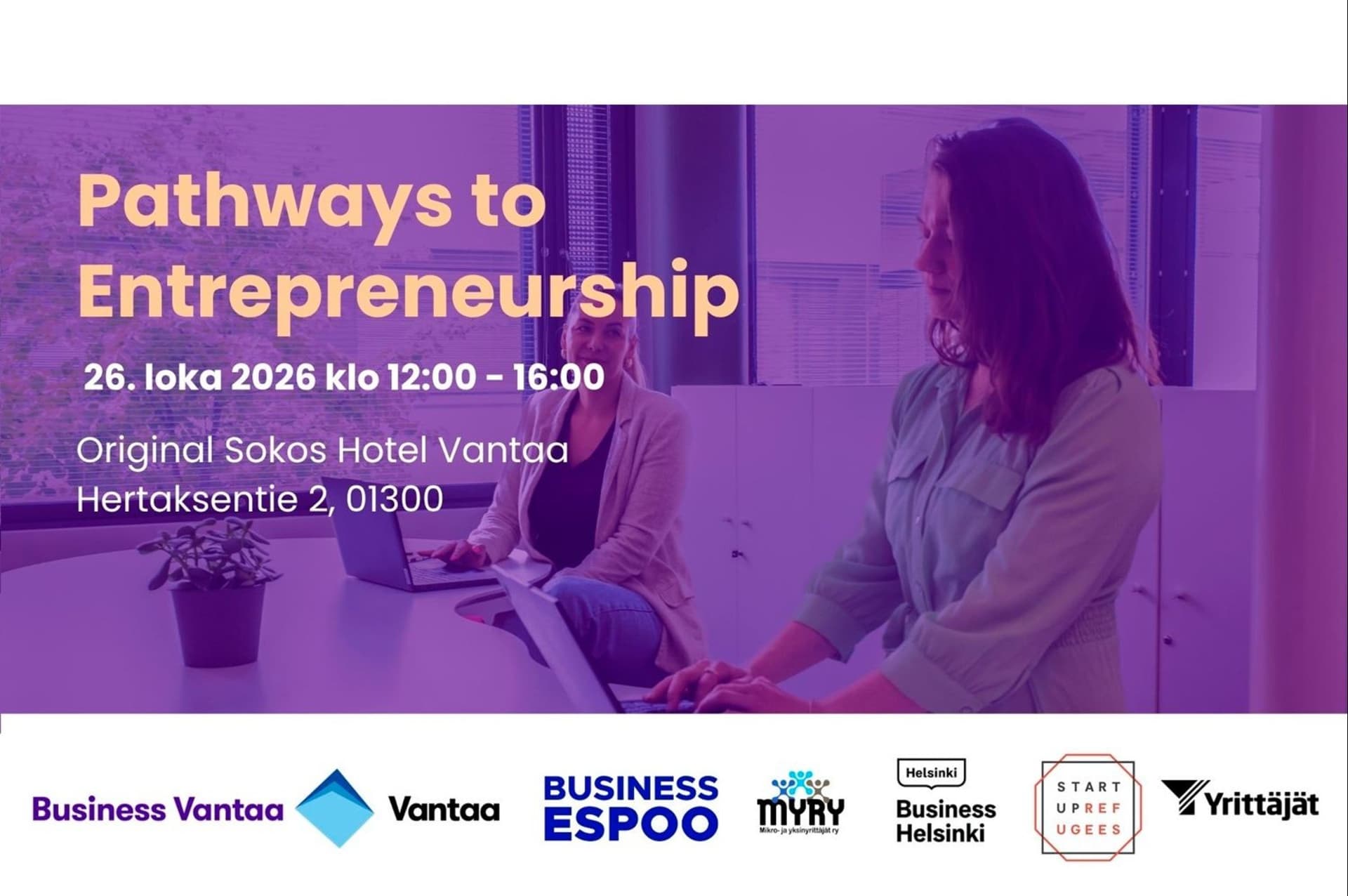 Kuva Pathways to Entrepreneurship-tapahtumaan