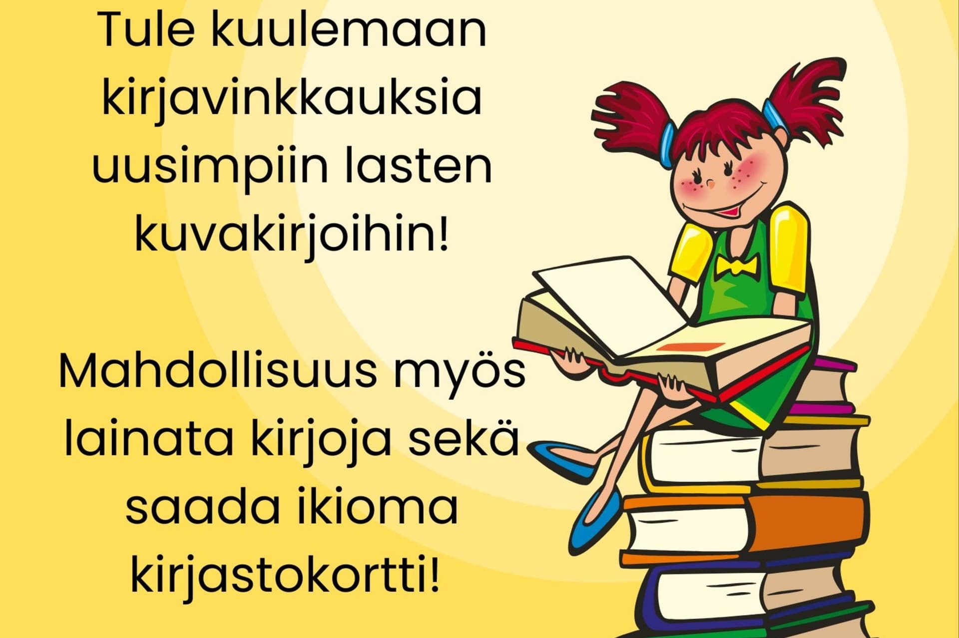Tule kuulemaan kirjavinkkauksia Töölön kirjastovierailulla