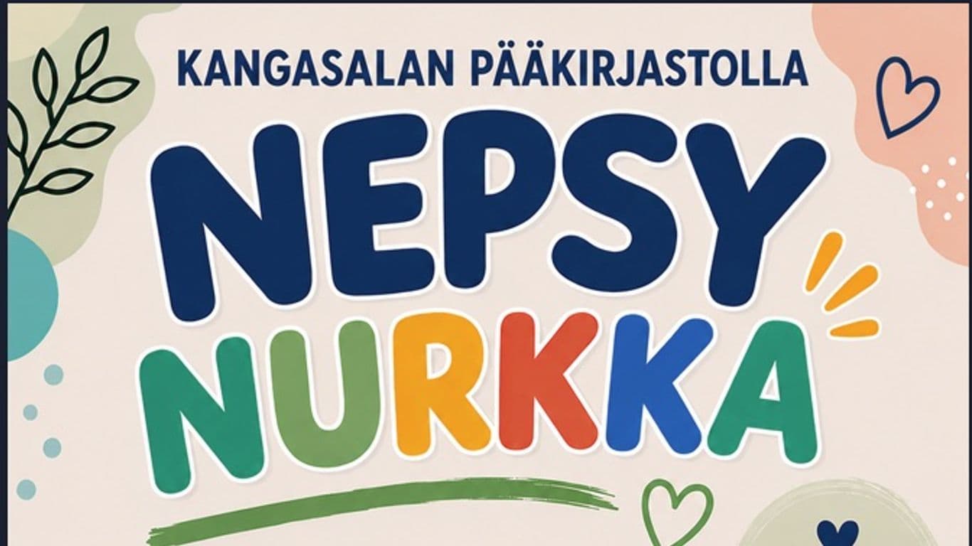 Nepsynurkka Kangasalan pääkirjastolla