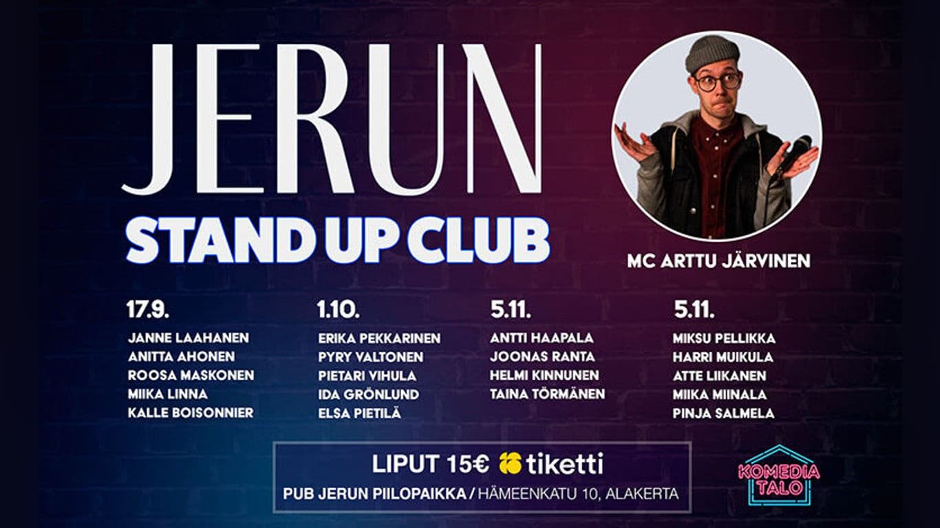Jerun Stand Up Club -treeni-illat