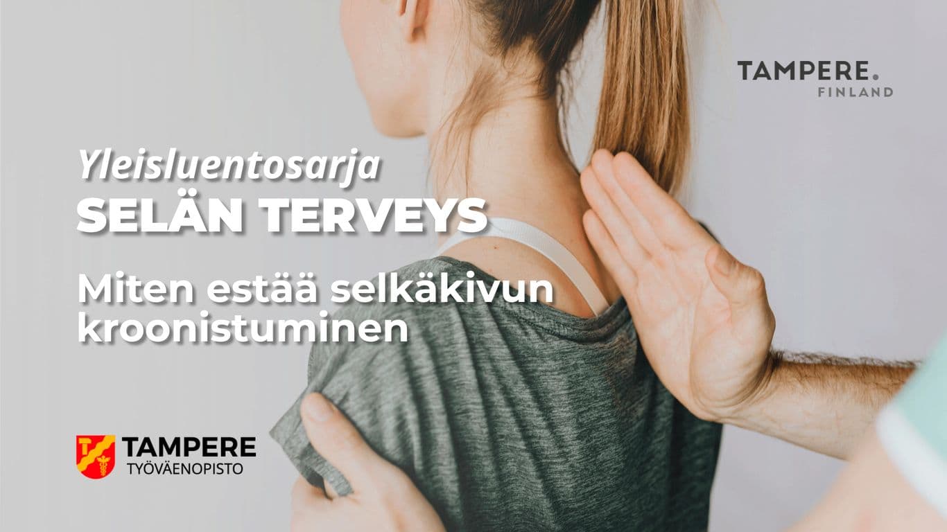 Henkilön kädensyrjä linjaa edessä olevan henkilön yläselkää selkärangan suuntaisesti.