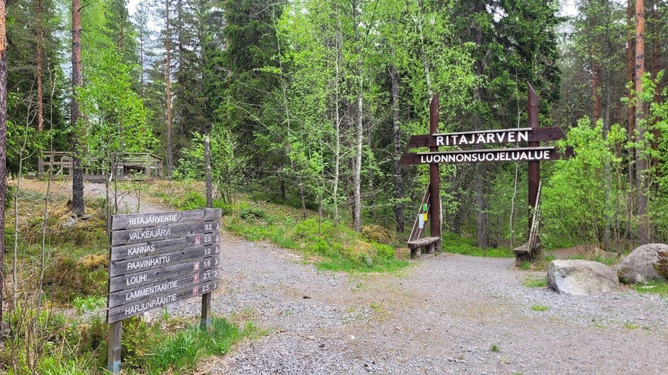 Luonnonsuojelualueen lähtöportti