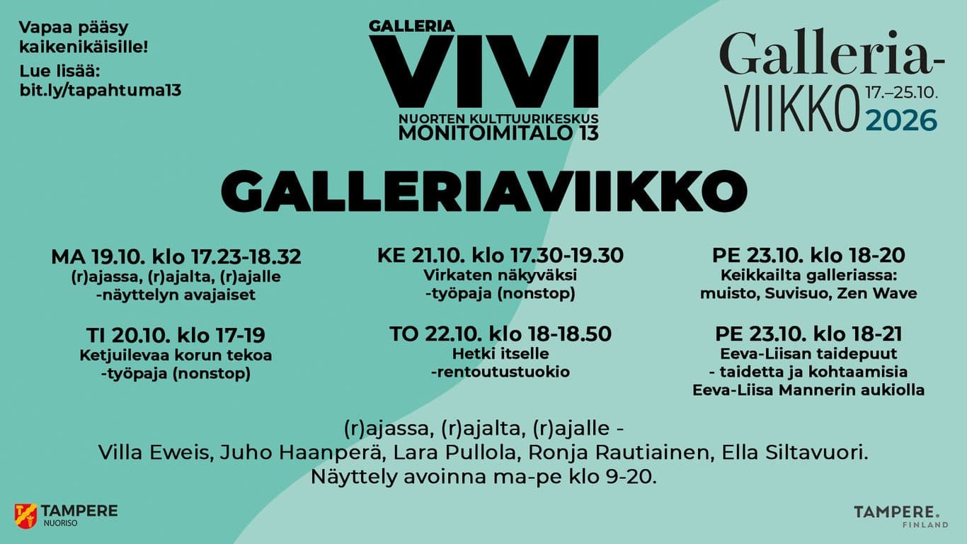 Julistekuva, jossa viikon ohjelma