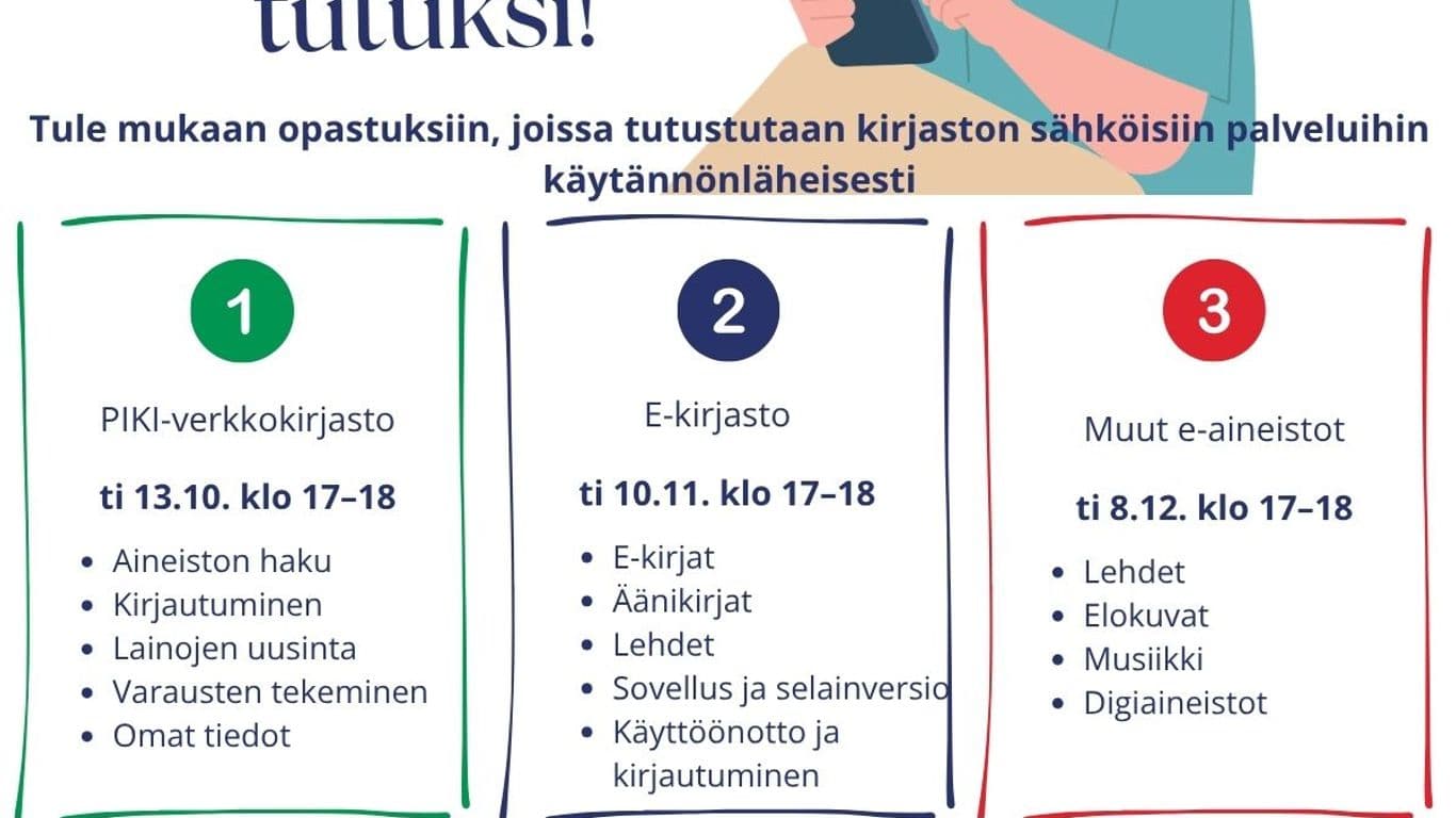 Mainos, jossa toistamiseen kerrotaan tapahtuman aikataulu