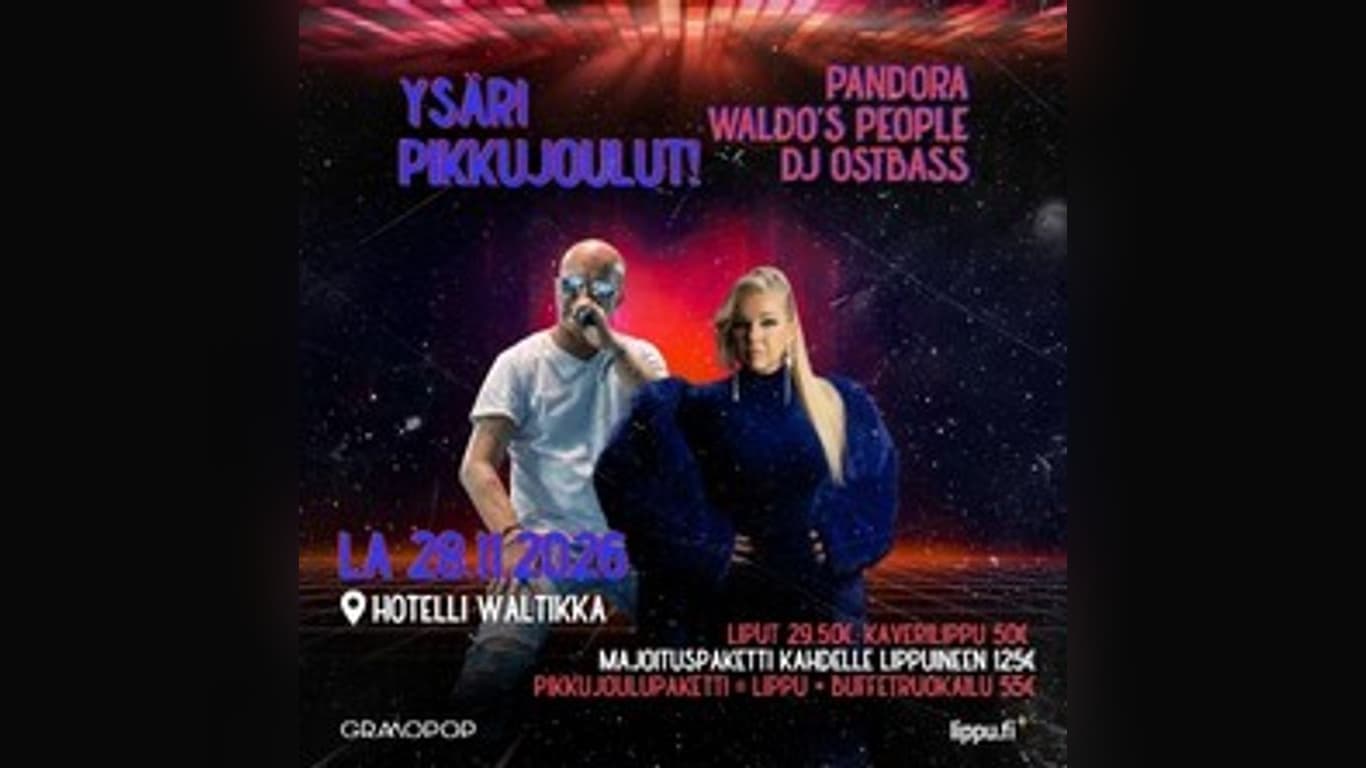 YSÄRI PIKKUJOULUT - PANDORA, WALDO'S PEOPLE JA DJ OSTBASS K-18