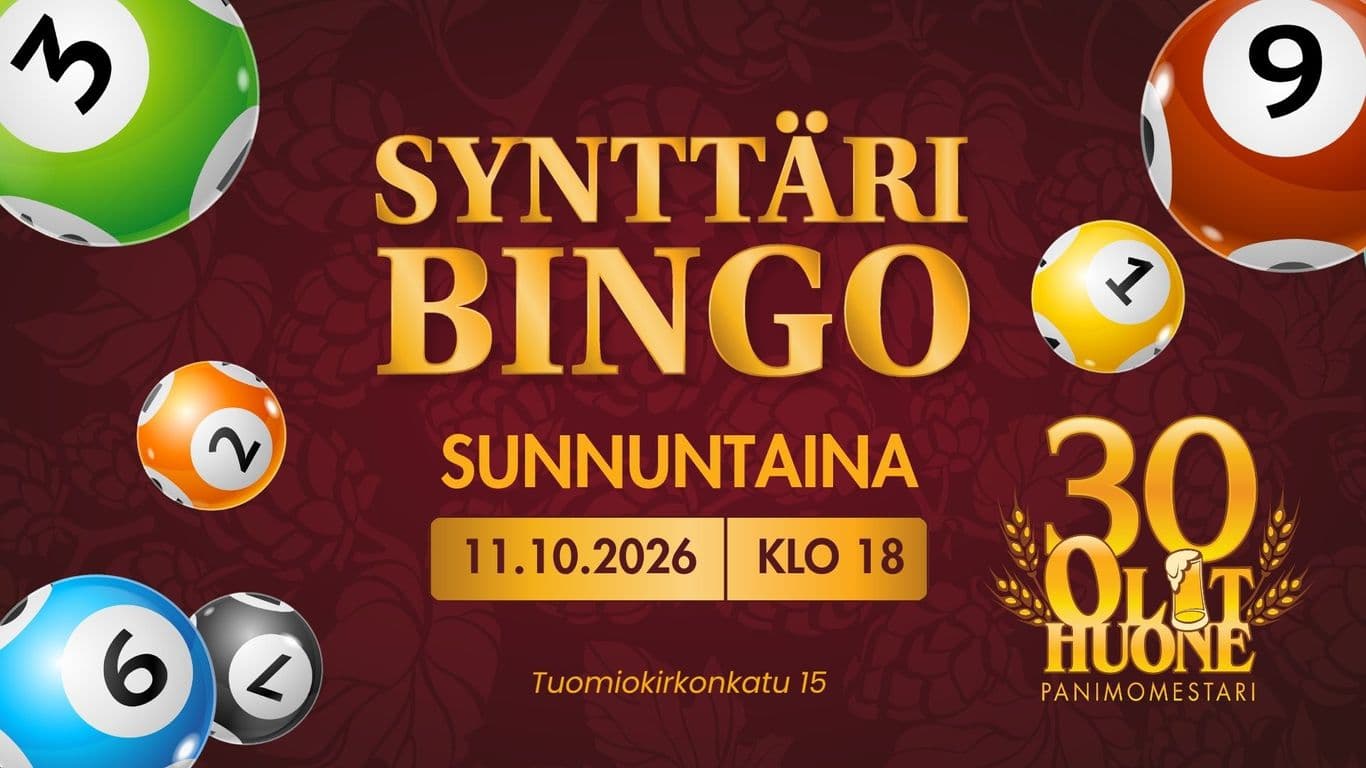 Olkkarin synttäri bingo