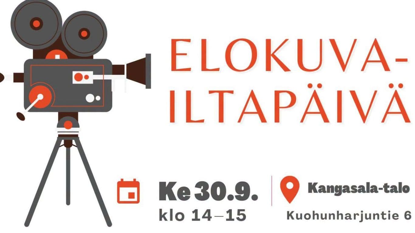 Elokuvailtapäivä 30.9. klo 14-15