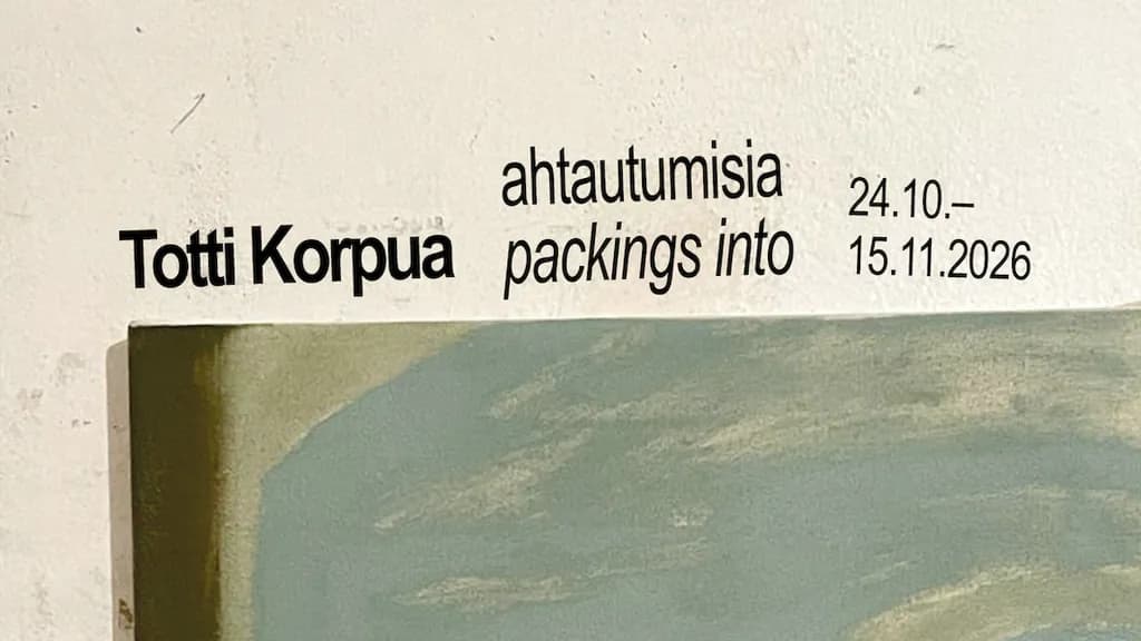 Totti Korpua: Ahtautumisia 24.10.–15.11.
