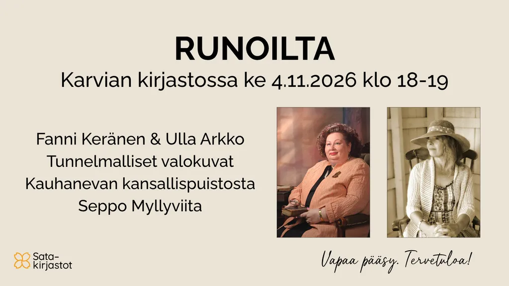 Runoilta Karvian kirjastossa