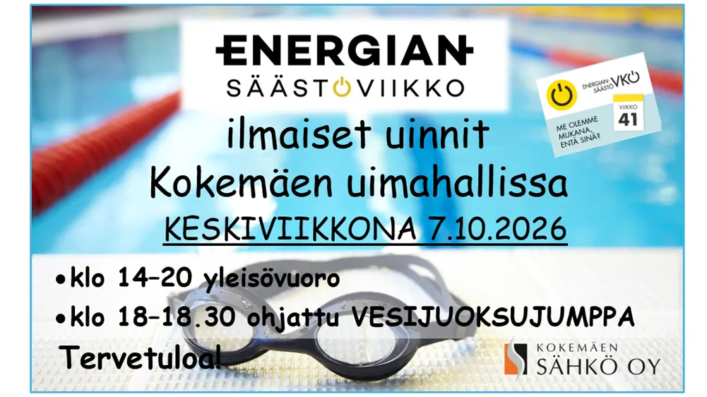 Energiansäästöviikon uintipäivä 7.10.2026