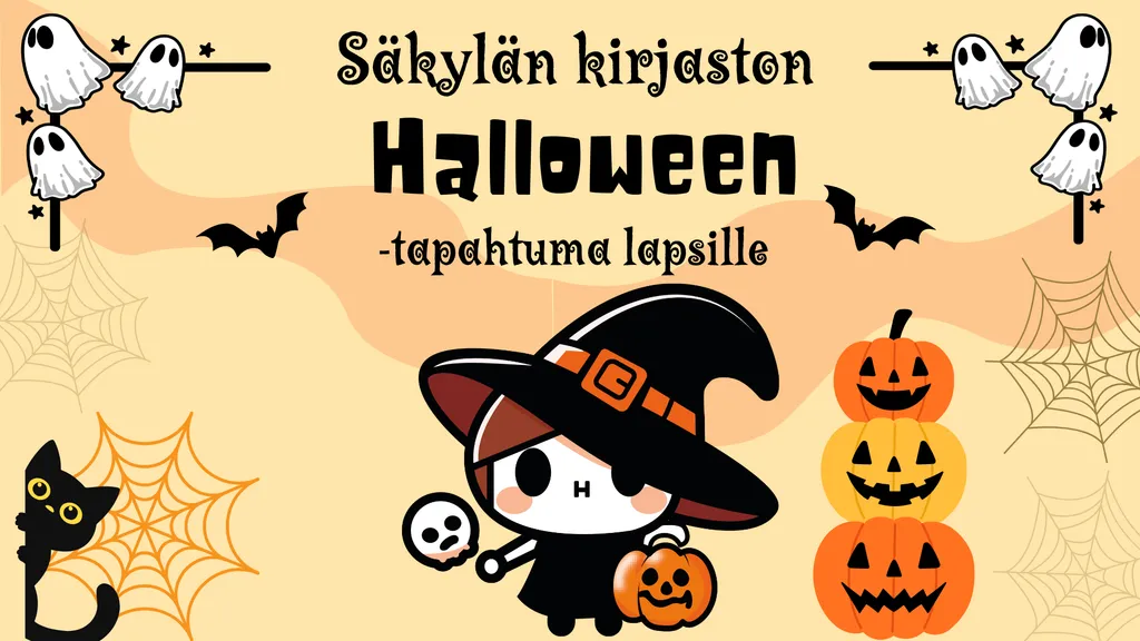 Säkylän kirjaston Halloween-tapahtuma lapsille