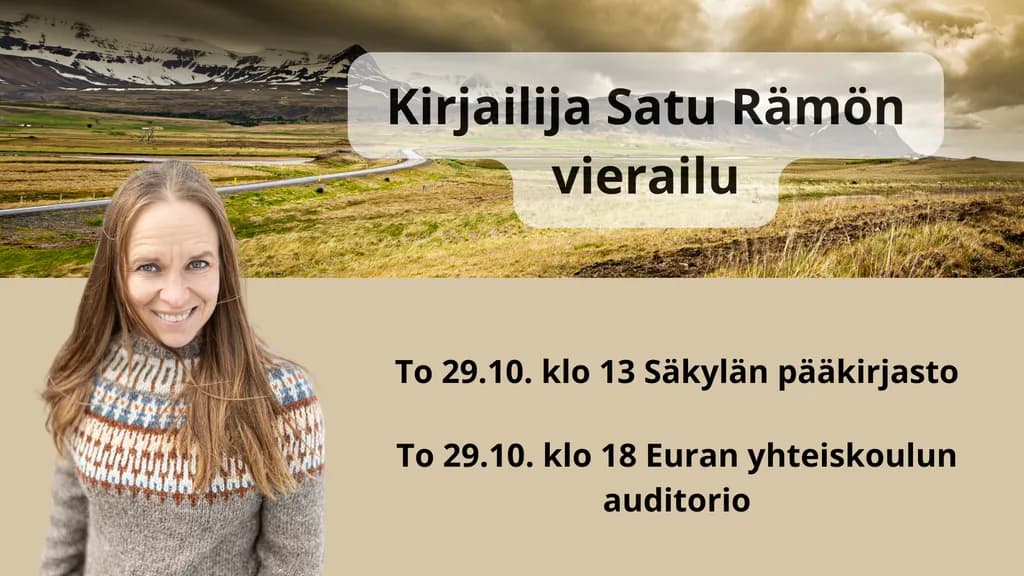 Kirjailija Satu Rämön vierailu