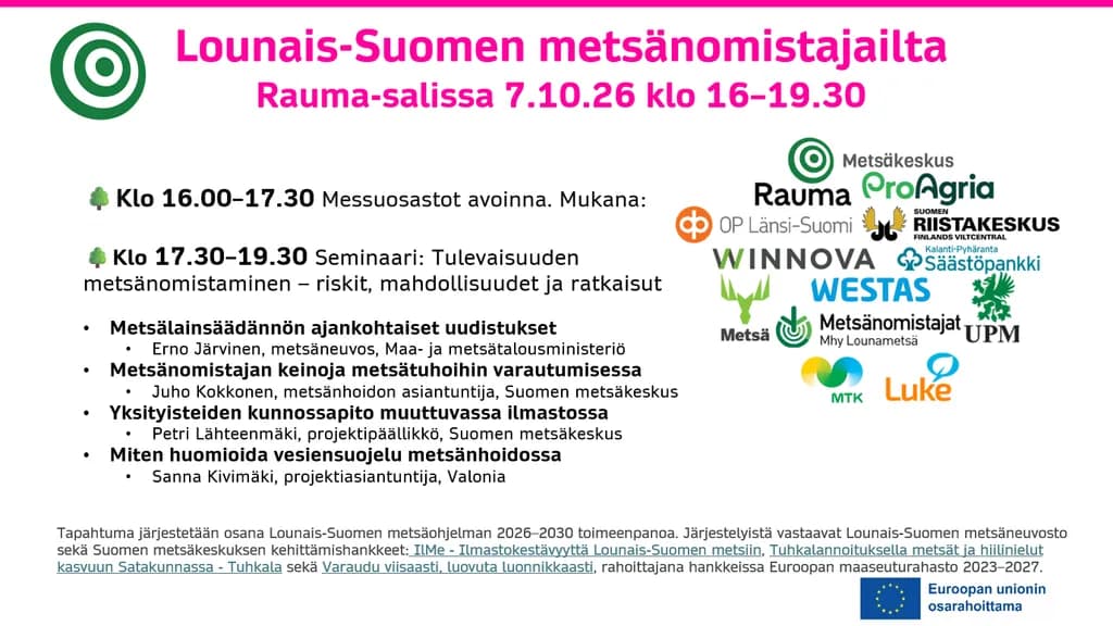 Lounais-Suomen metsänomistajailta
