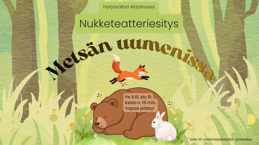 Metsän uumenissa -nukketeatteriesitys