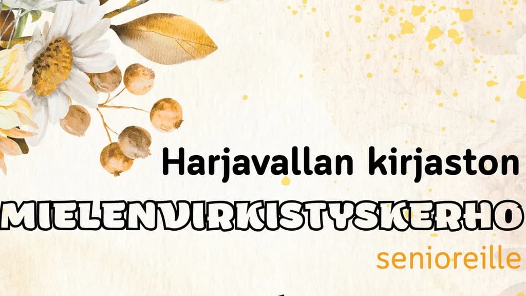 Mielenvirkistyskerho senioreille Harjavallan kirjastossa