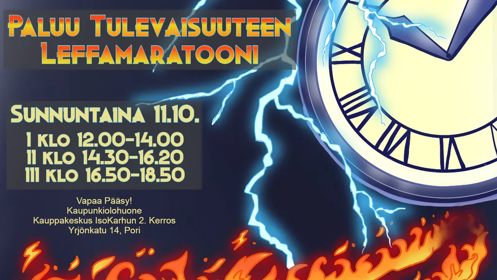Paluu Tulevaisuus leffamaratooni