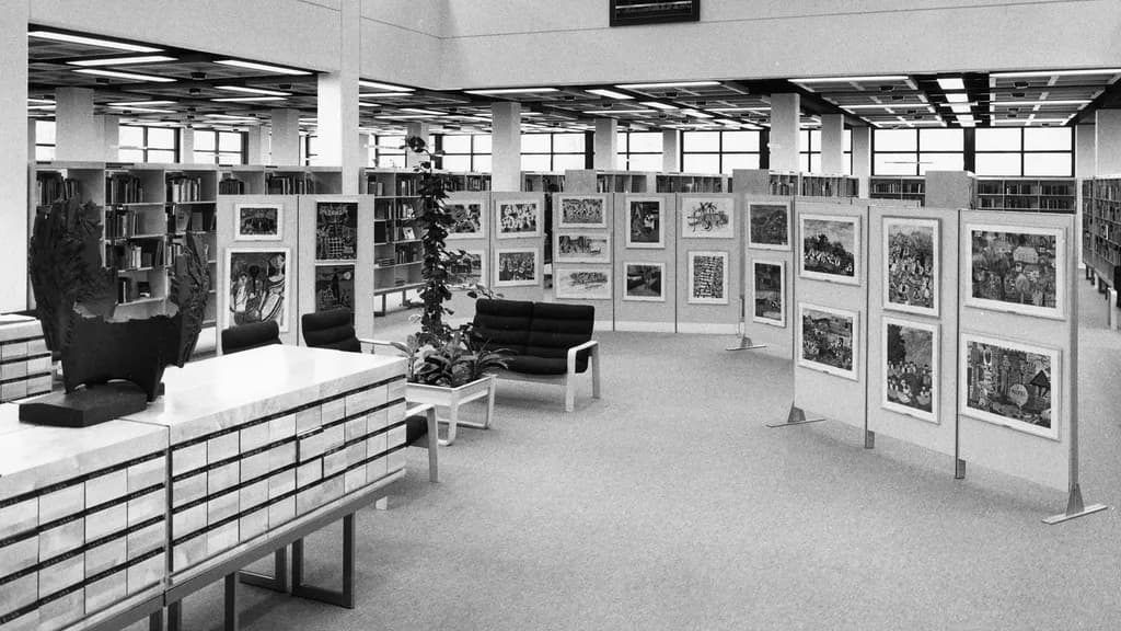 Pääkirjastorakennus 50 vuotta -näyttely