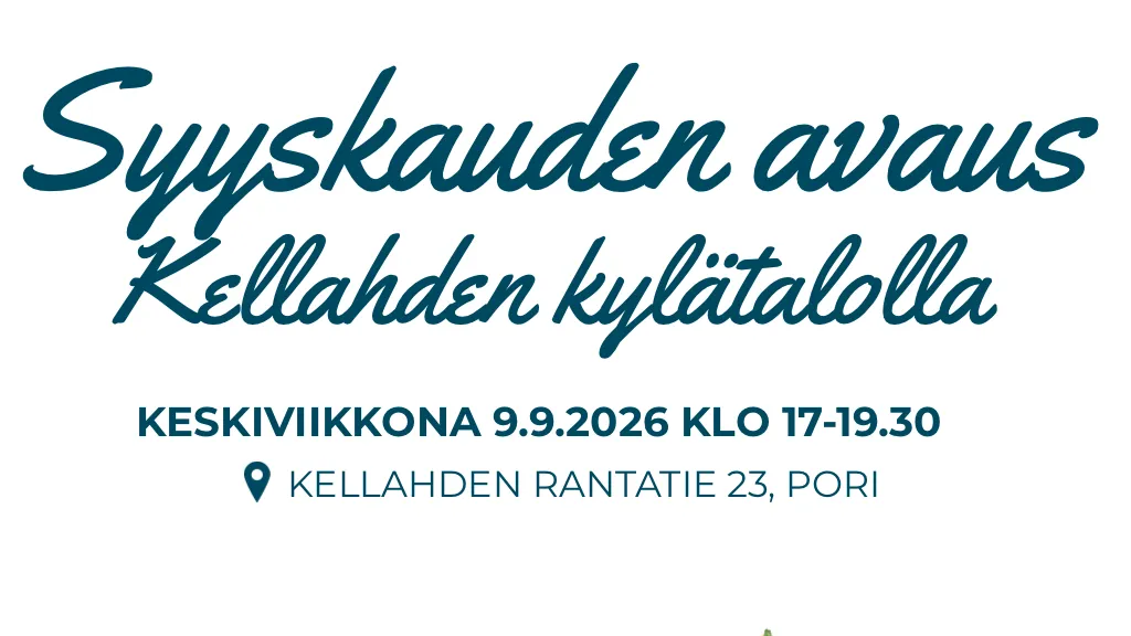 Syyskauden avaus Kellahden kylätalolla