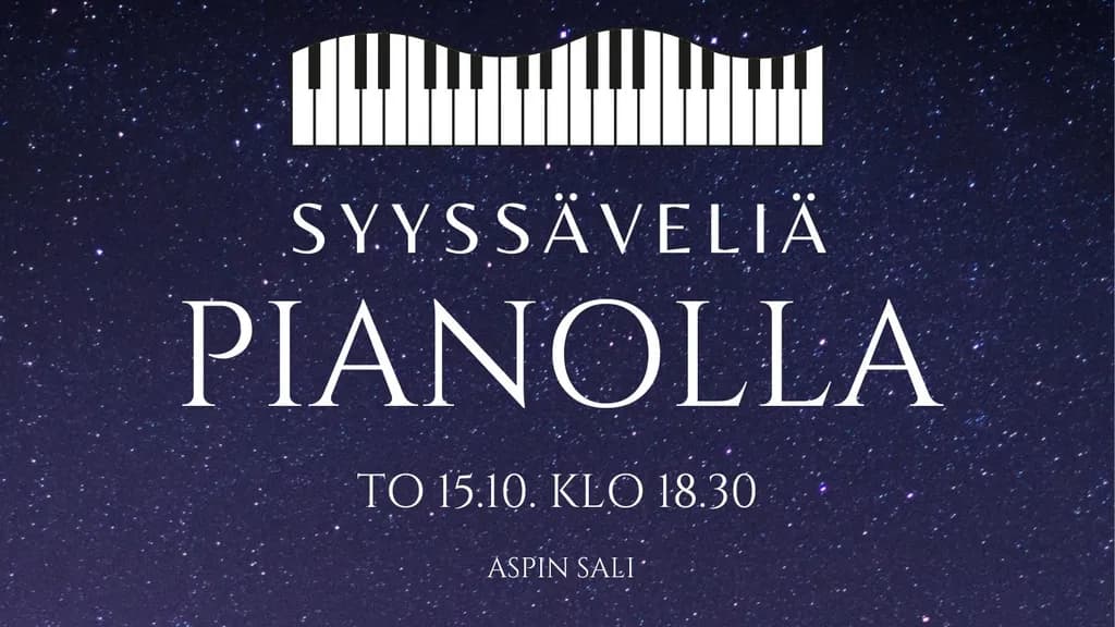 SYYSSÄVELIÄ PIANOLLA
