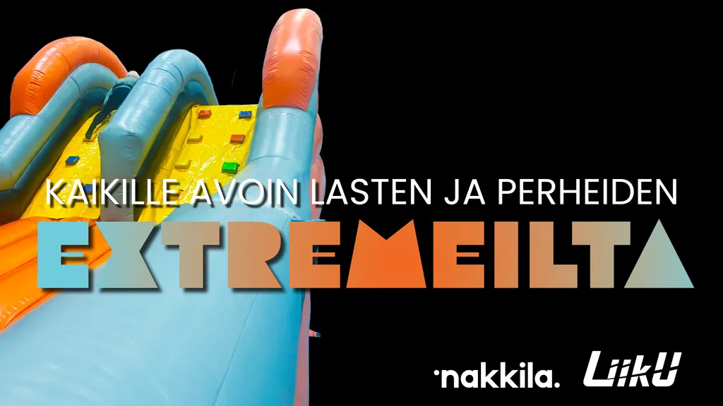 Extreme ilta - ilmatäytteinen seikkailurata liikuntakeskuksella