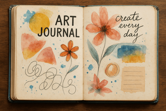 Art Journal - verkstad för vuxna om konstdagböcker