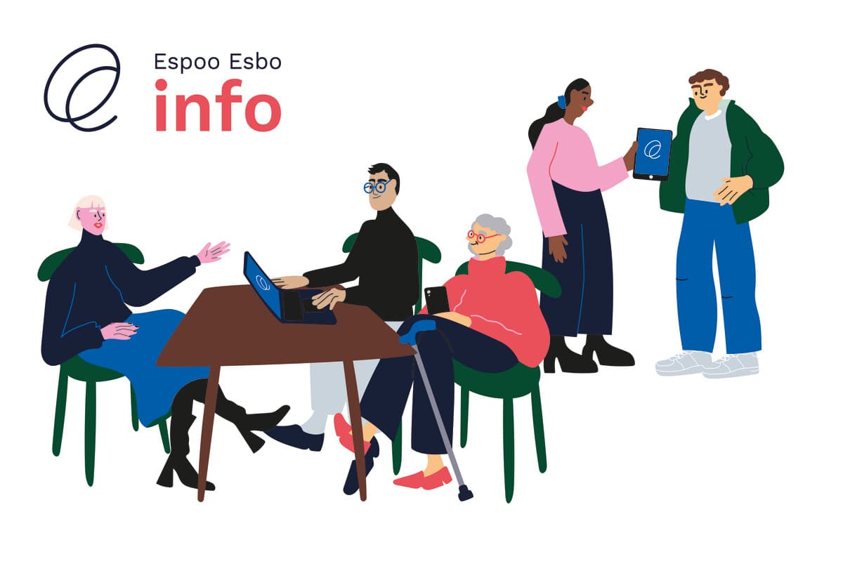 Mobila Esbo-info Lippulaiva biblioteket